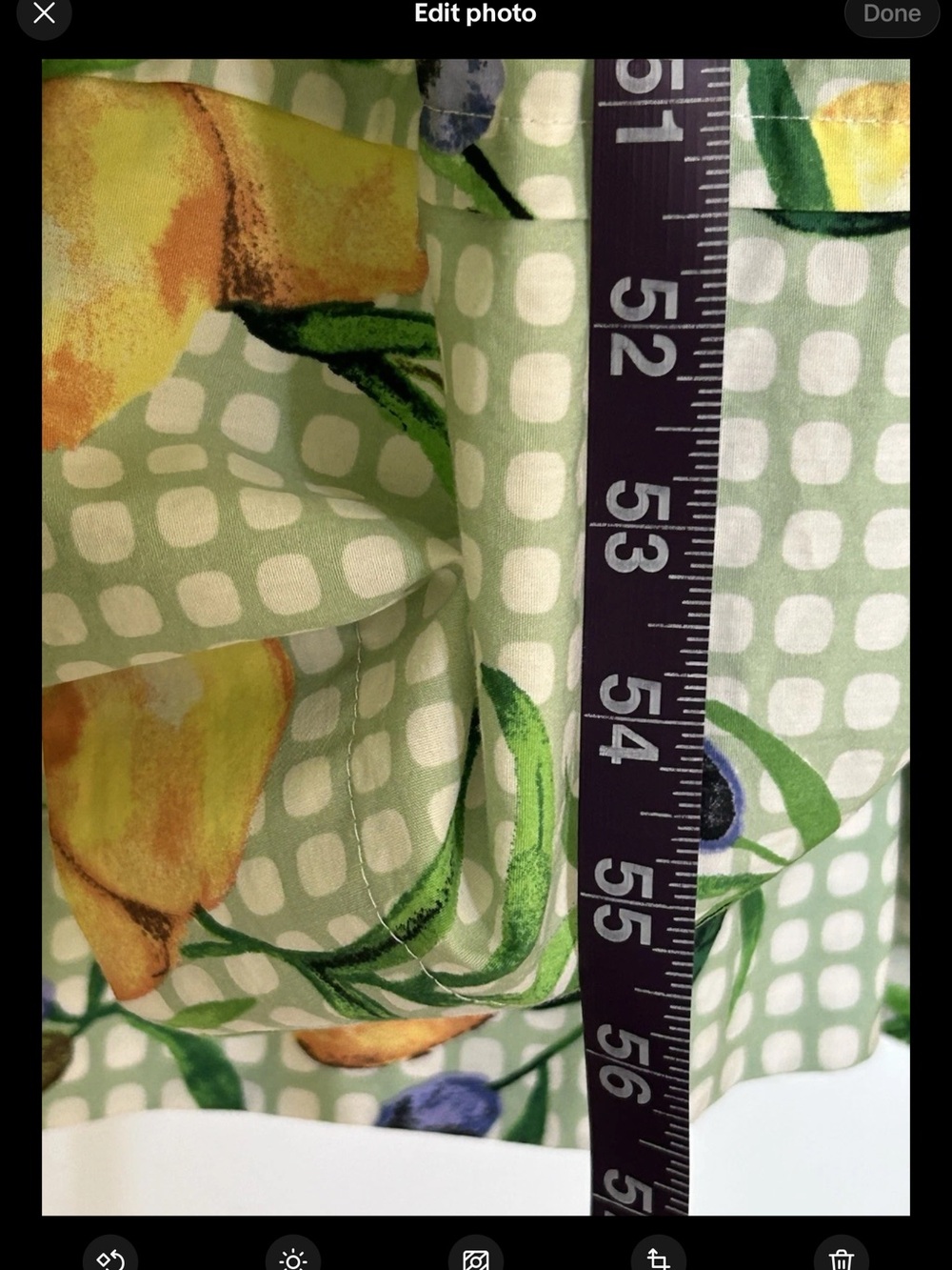 Anthropologie Mint Green Lemon-Print Tiered Maxi Dress - Picture 15 of 15
